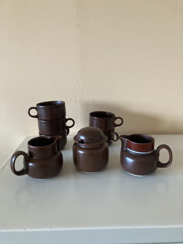 Vintage serviesdelen  Marianne Westberg voor Arzberg, Ophalen of Verzenden, Zo goed als nieuw, Overige stijlen, Kop(pen) en/of Schotel(s)