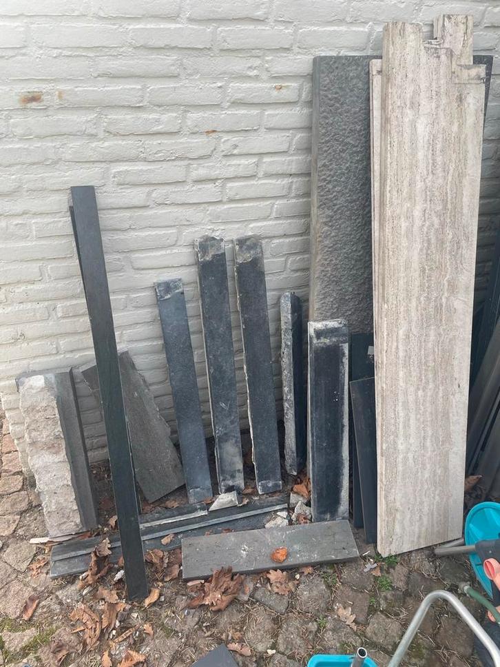 Diverse hardstenen/natuurstenen vensterbanken, dorpels en pl, Doe-het-zelf en Verbouw, Tegels, Gebruikt, Overige typen, Hardsteen