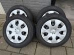 Opel Astra J winterbanden met velgen en wieldoppen, Gebruikt, 16 inch, Banden en Velgen, Personenwagen