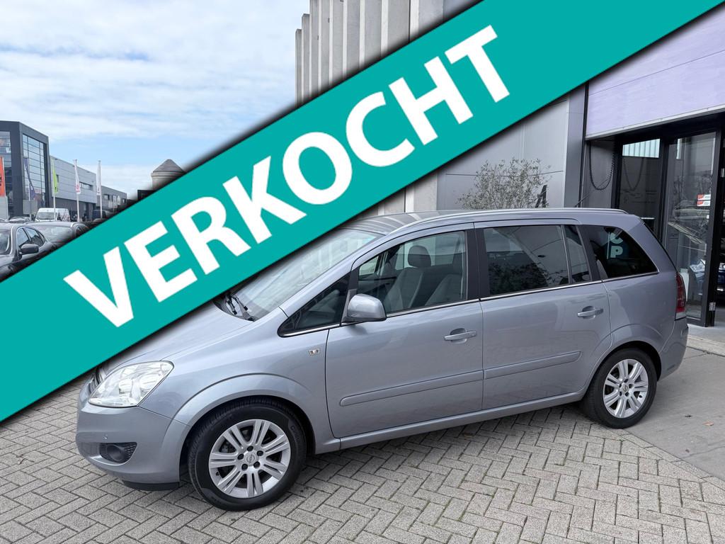 Opel Zafira 1.8 Cosmo 7PERS! NAVI! CLIMA! CRUISE! PDC! INRUI, Auto's, Opel, Voorwielaandrijving, Gebruikt, Zwart, 4 cilinders