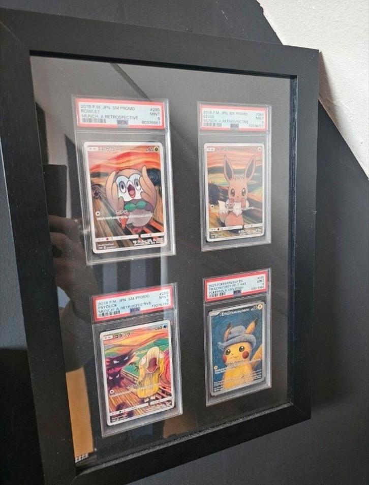 4 PSA 9 Pokémon kaarten: Munch & Van Gogh collectie, Hobby en Vrije tijd, Verzamelkaartspellen | Pokémon, Zo goed als nieuw, Meerdere kaarten