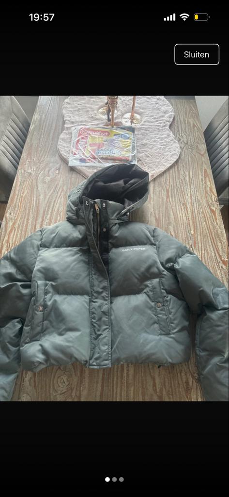 Daily Paper jas, Ophalen of Verzenden, Zo goed als nieuw, Maat 38/40 (M), Groen