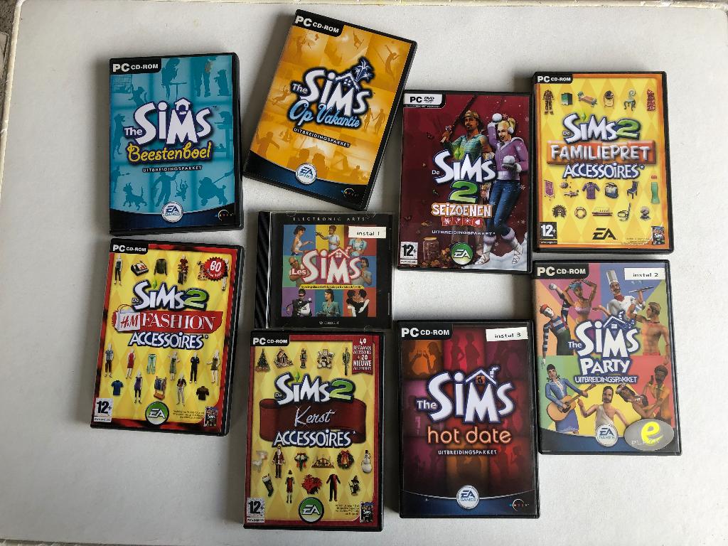 Games PC CD The Sims 9 Stuks, 1 speler, Eén computer, Ophalen of Verzenden, Zo goed als nieuw