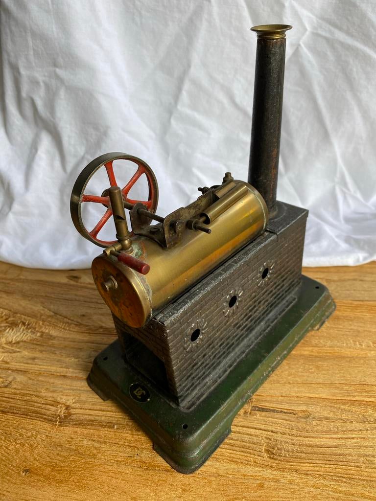 Antieke stoommachine model - Vintage speelgoed, Overige merken, Gebruikt, Ophalen of Verzenden, Groter dan 1:32