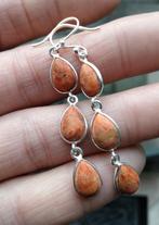 Schuim koraal oorbellen, Hangers, Verzenden, Nieuw, Rood