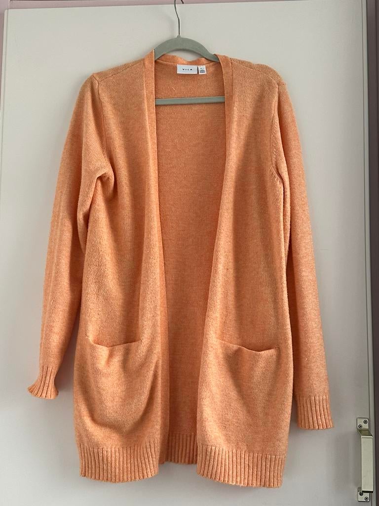 Lang vest maat S merk Vila, licht oranje, Ophalen of Verzenden, Zo goed als nieuw, Maat 38/40 (M), Oranje