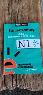 ExamenOverzicht - Samenvatting Examenstof NaSk 1 VMBO TL/GL, Ophalen of Verzenden, Nederlands, Overige niveaus, ExamenOverzicht