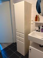 Witte (badkamer) kast, Ophalen, (Half)hoge kast, Minder dan 50 cm, Zo goed als nieuw