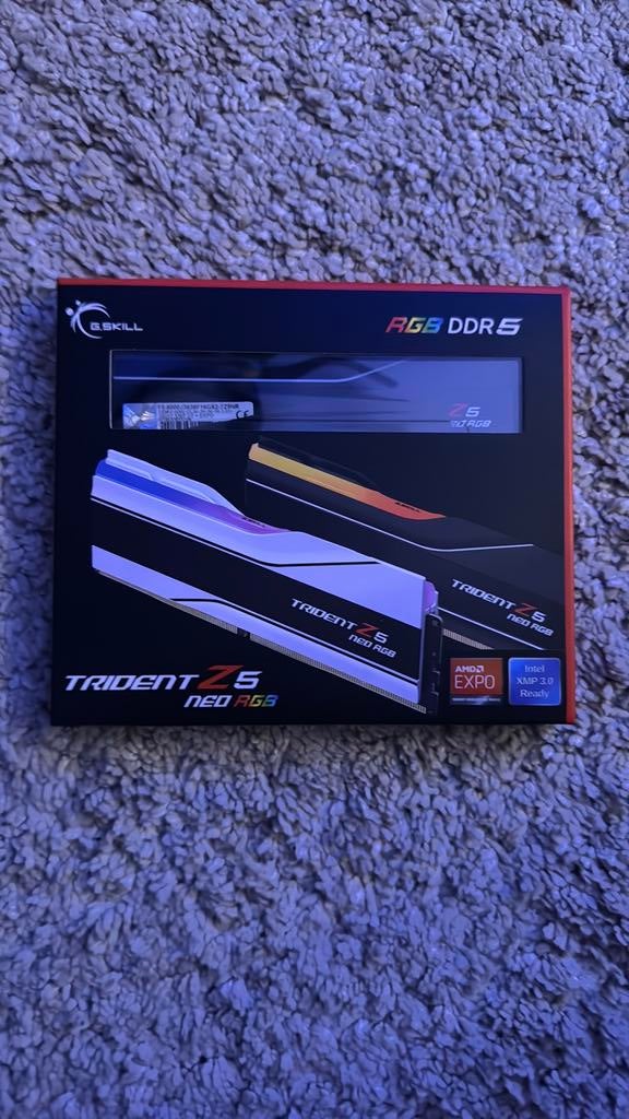 G.Skill Trident Z5 Neo RGB AMD EXPO 32GB-6000MHZ, Computers en Software, RAM geheugen, 32 GB, Nieuw, Ophalen of Verzenden, Desktop