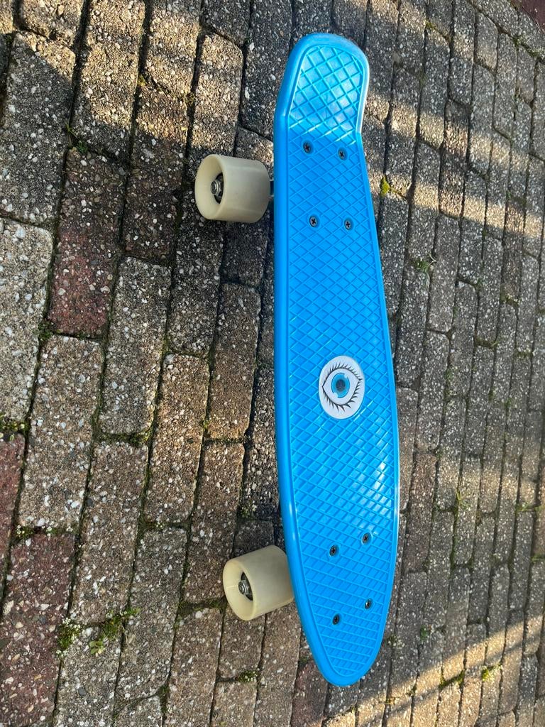 Kinder skateboard blauw zo goed als nieuw, Ophalen of Verzenden, Zo goed als nieuw, Skateboard
