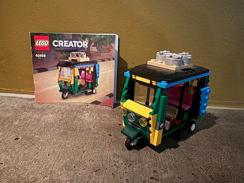 LEGO 40469 Tuktuk compleet met boekje, Ophalen of Verzenden, Zo goed als nieuw