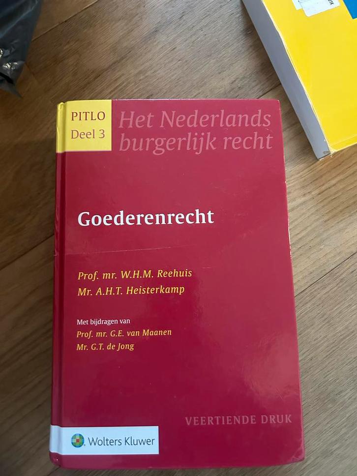 Pitlo Deel 3: Goederenrecht - Het Nederlands burgerlijk rech, Boeken, Studieboeken en Cursussen, Zo goed als nieuw, HBO, Gamma