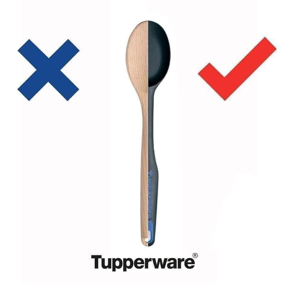Tupperware Platte lepel / Pollepel # Keukenhulpje, Ophalen of Verzenden, Nieuw, Overige typen