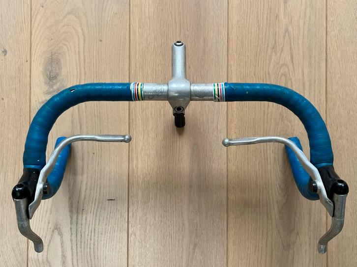 Vintage fietsstuur met remgrepen, Fietsen en Brommers, Fietsonderdelen, Gebruikt, Racefiets, Stuur, Ophalen of Verzenden