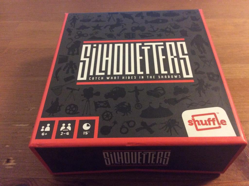 Silhouetters. Dobbelspel van Shuffle. Nieuw, Hobby en Vrije tijd, Gezelschapsspellen | Overige, Nieuw, Een of twee spelers, Drie of vier spelers