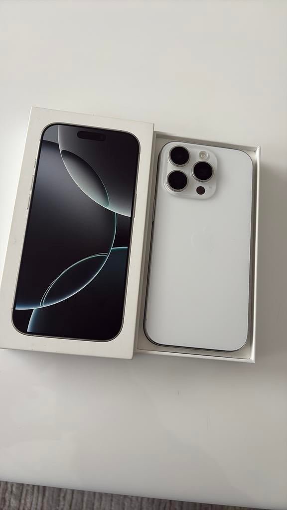 Iphone 16 pro, Telecommunicatie, Mobiele telefoons | Apple iPhone, IPhone 16 Pro, 128 GB, Wit, Ophalen of Verzenden