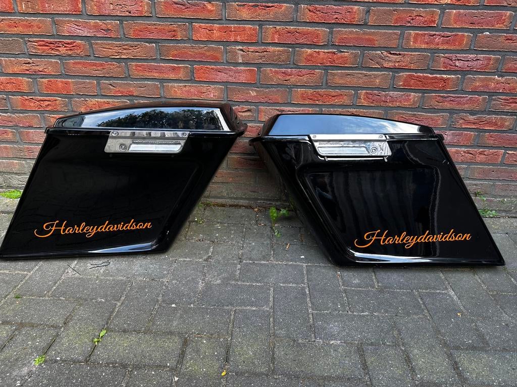 Originele zijkoffers Harley Davidson, Motoren, Ophalen, Gebruikt