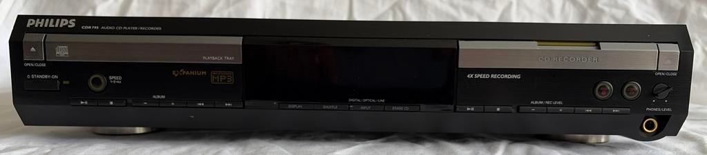 Philips CDR 795 Audio CD-speler/recorder, Ophalen of Verzenden, Gebruikt, Philips