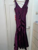 Nieuw Paarse galajurk maat XL, Galajurk, Paars, Maat 42/44 (L), Nieuw