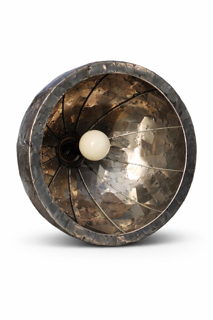 PTMD Hanglamp – Mat Chroom – Ø50 cm – Eyecatcher, Ophalen, Metaal, Minder dan 50 cm