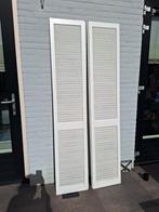 Set van 2 witte louvre deuren, Gebruikt, Minder dan 80 cm, Overige typen, Ophalen of Verzenden