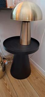 Mushroom lamp goud Kwantum en tafeltje Cone zwart, Ophalen of Verzenden, Minder dan 50 cm