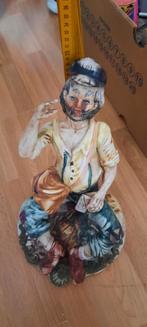 Oude keramische beeldje van een man, Antiek en Kunst, Ophalen of Verzenden