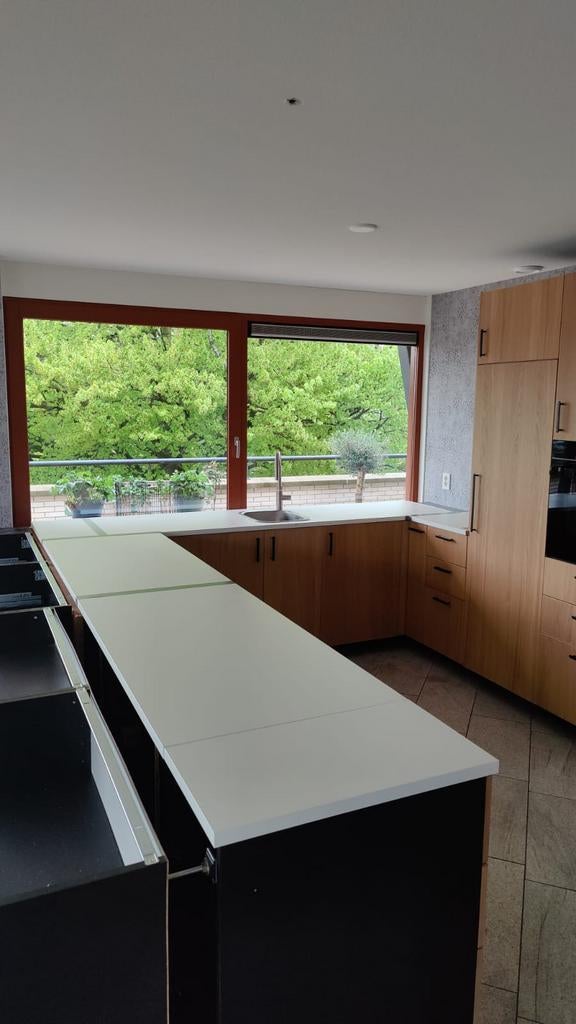 Werkblad in delen met spoelbak (tijdelijk gebruikt), Huis en Inrichting, Keuken | Keukenelementen, Nieuw, Minder dan 100 cm, 25 tot 50 cm