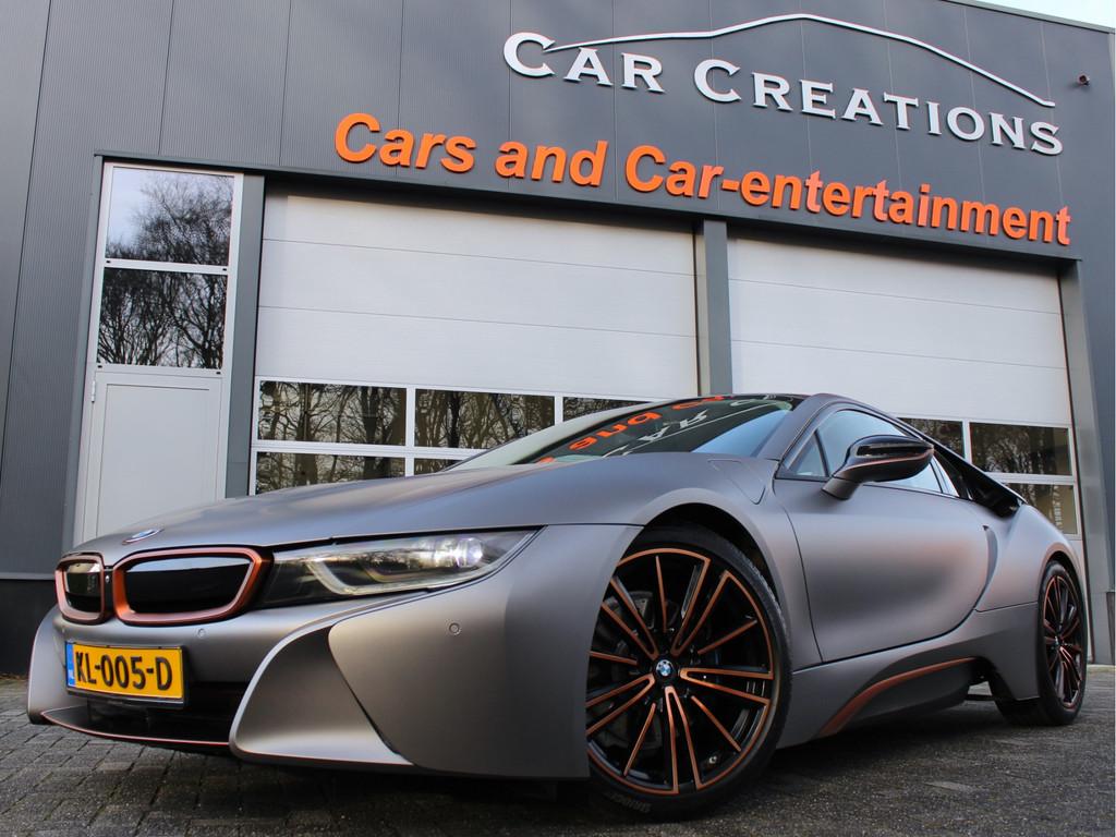 BMW i8 1.5 NL-Auto NAP 360 Camera Frozen Grey (bj 2016), Automaat, Gebruikt, 48 km/l, 4 stoelen