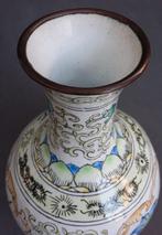 20ste eeuw Famille Rose Cloisonne Chinese Vaas Canton Kanton, Ophalen of Verzenden