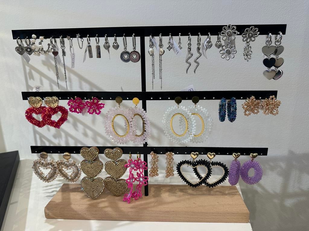 Diverse Oorbellen Collectie - Nieuw en Trendy, Met kristal, Overige materialen, Hangers, Overige kleuren