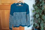 Blue & white striped sweater (Bershka), Maat 38/40 (M), Blauw, Nieuw, Bershka