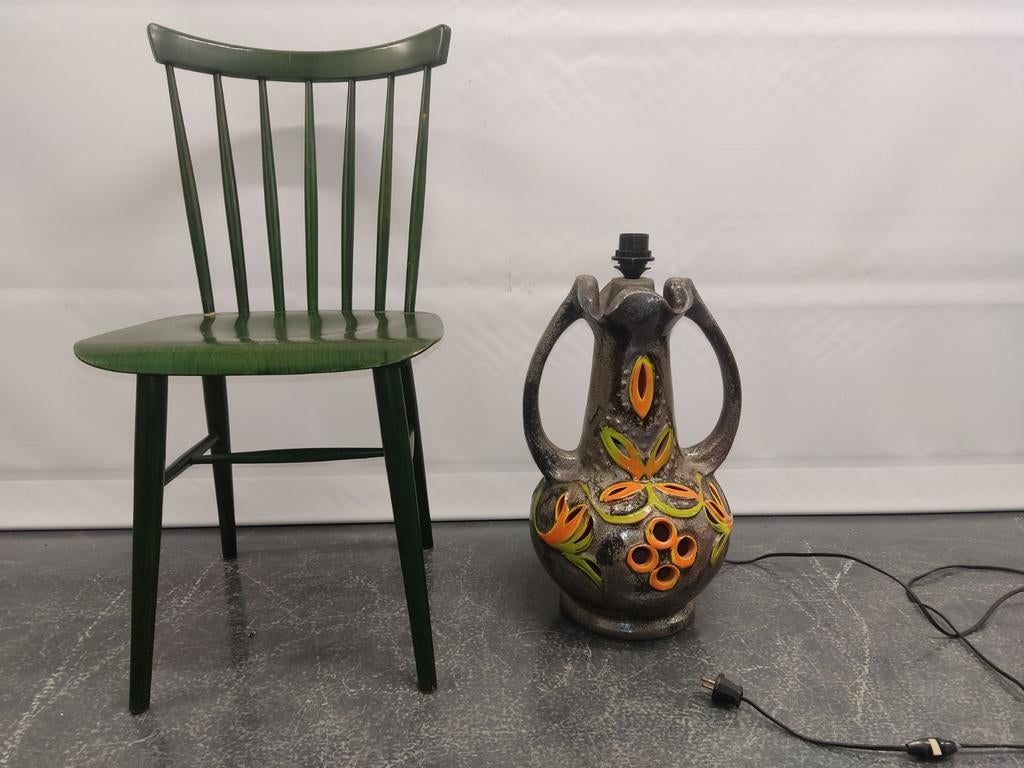 Vintage Keramische vloerlamp lampenvoet lampvoet, Ophalen, Overige materialen, Gebruikt, 50 tot 75 cm