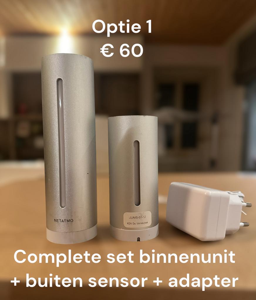 Netatmo weerstation v3 meerdere beschikbaar, Ophalen of Verzenden, Zo goed als nieuw