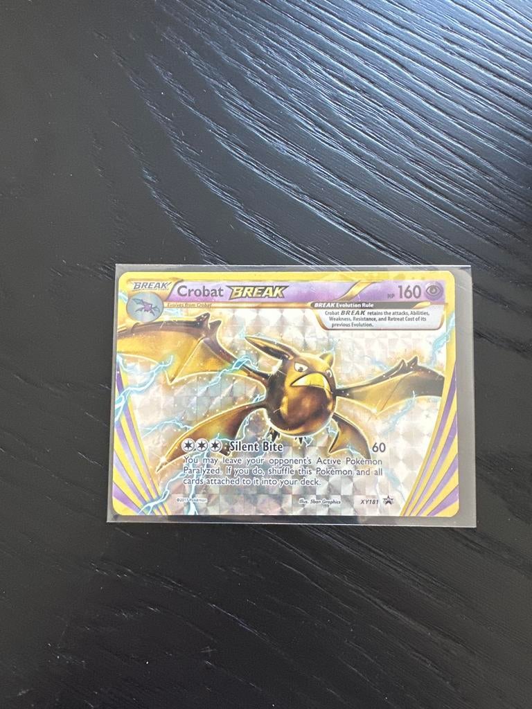 Crobat BREAK Pokémon Kaart XY181 - Zo goed als nieuw, Ophalen of Verzenden, Zo goed als nieuw, Losse kaart, Foil