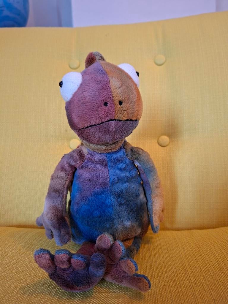 Jellycat knuffel chameleon, Ophalen of Verzenden, Gebruikt, Overige typen