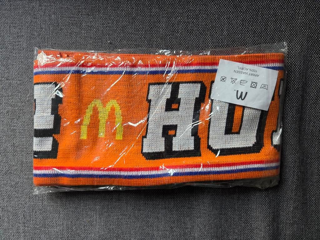 Sjaal MC Donalds Hup Holland oranje, Verzamelen, Sportartikelen en Voetbal, Ophalen of Verzenden, Nieuw, Vaantje of Sjaal
