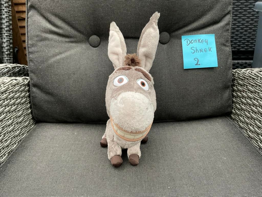 Nieuwe zgan Donkey knuffel ca 30cm van Shrek Dreamworks, Ophalen, Overige figuren, Nieuw, Beeldje of Figuurtje