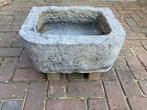 Oude Belgisch hardstenen trog gootsteen pompbak, L, Ophalen