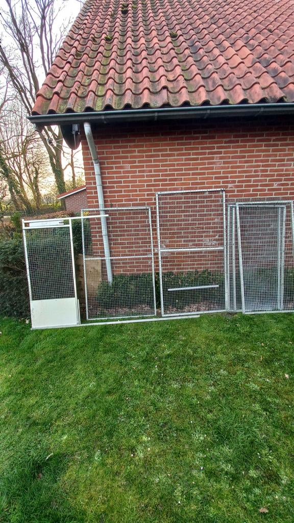 7 Alu panelen   met aragaas  1 schot   voederpl, Ophalen of Verzenden