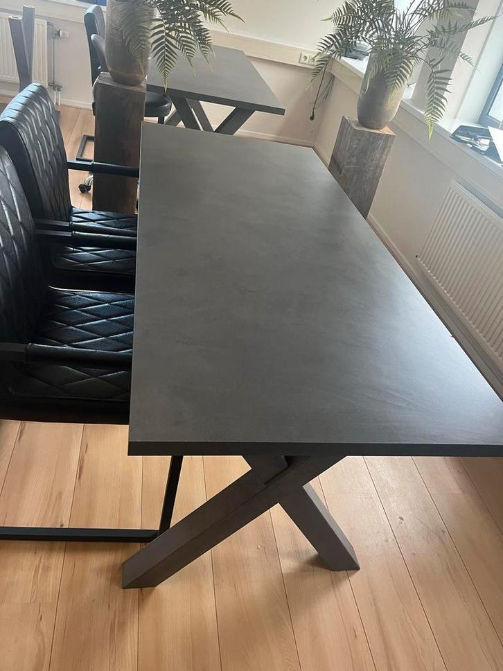 Nieuwe bureau eettafel 160x70 cm, Huis en Inrichting, Tafels | Eettafels, Nieuw, 50 tot 100 cm, 150 tot 200 cm, Rechthoekig, Metaal
