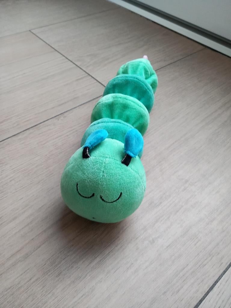 K291 Rups met muziekdoos Ikea, Kinderen en Baby's, Speelgoed | Knuffels en Pluche, Ophalen of Verzenden, Gebruikt, Overige typen