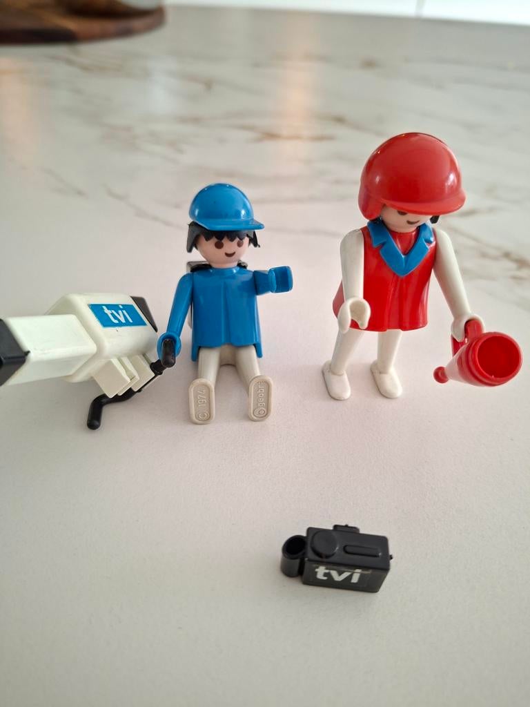 Playmobil TVI Nieuwsploeg met Camera en Figuren, Ophalen of Verzenden, Gebruikt