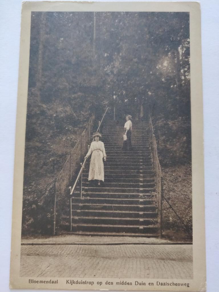 X412 Bloemendaal 1918 Frankering naar Maassluis, Verzamelen, Ansichtkaarten | Nederland, Ophalen of Verzenden, Voor 1920, Noord-Holland