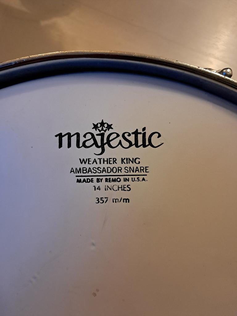 Majestic trommel snare 14 inch, Muziek en Instrumenten, Drumstellen en Slagwerk, Ophalen of Verzenden, Gebruikt, Overige merken