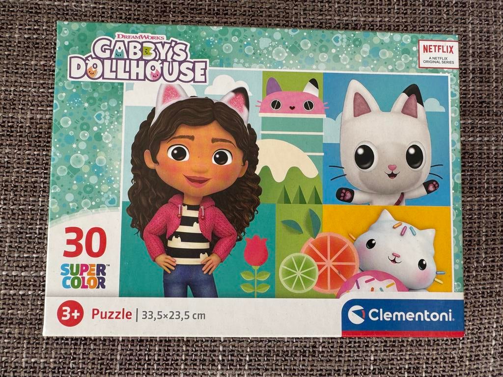 Gabby's Poppenhuis Puzzel 30 Stukjes Clementoni, Ophalen of Verzenden, 10 tot 50 stukjes, Zo goed als nieuw, 2 tot 4 jaar