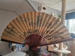 Grote Chinese waaier met landschap, Ophalen of Verzenden