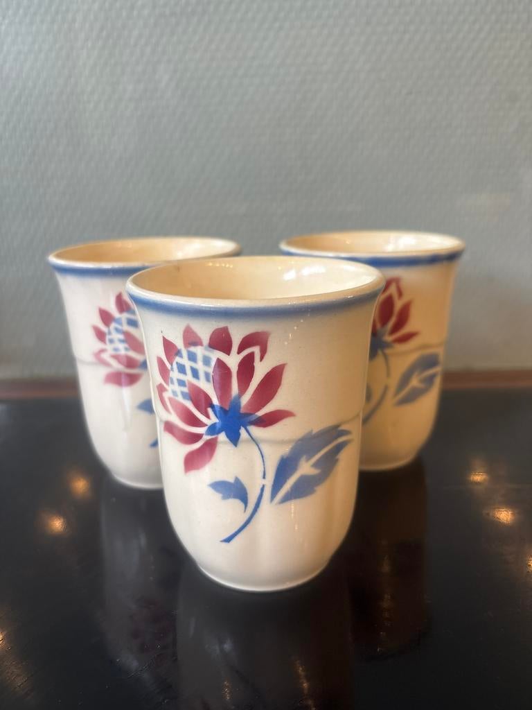 Vintage Melkbekers - Set van 3, Ophalen
