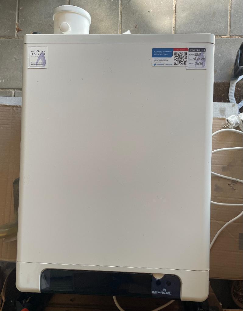 Cv ketel Intergas 24/18, Ophalen, 30 tot 80 cm, Gebruikt, Hoog rendement (Hr)