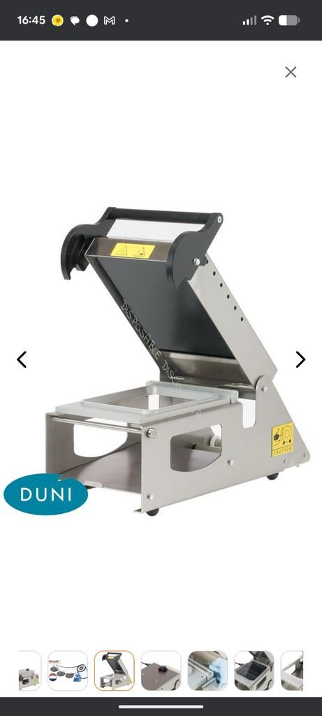 Duni Sealmachine - Professionele Verpakkingsmachine, Ophalen of Verzenden, Gebruikt